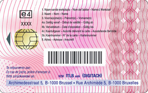 Werkstattkarte Rückseite